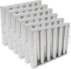 6Pcs 19.5W x 15.5H x 1.78TH Inch Commercial Hood Filters, 430 Stainless Steel 5 by LOYALHEARTD