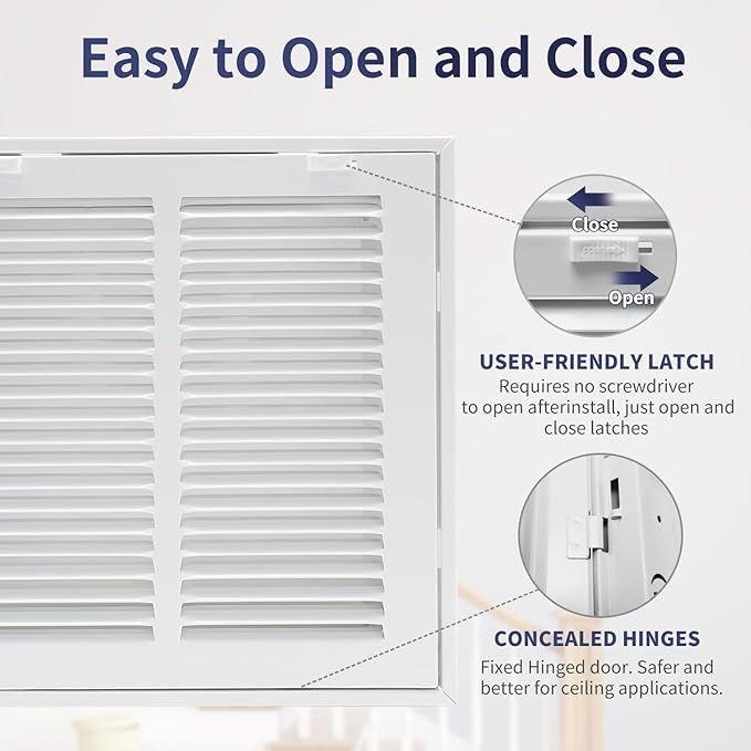 10"W x 10"H Steel Return Air Filter Grille - Image 4