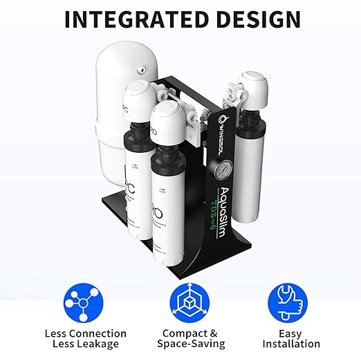 WINGSOL Integrated Reverse Osmosis Water Filter, NSF/ANSI 42/53/58, 8-Stage - Image 4