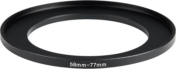 58-77mm Metal Step-Up/Down Ring Adapter Compatible - Image 2