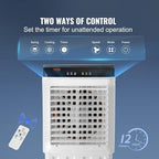 VEVOR Evaporative Air Cooler, 2100 CFM 13X34 inch Air Cooler, 3 Speeds and 12H - Image 5