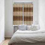 Retro Country Brown Wooden Board Window Valance Curtains, Farmhouse Gradient - Image 2
