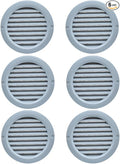 VENTS-US - 4" Round Plastic Light Gray Vent Cover - Compatible with a 4 Inch by VENTS-US