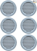 VENTS-US - 4" Round Plastic Light Gray Vent Cover - Compatible with a 4 Inch by VENTS-US