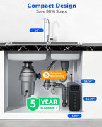 Ecoviva E6 Compact-Thin 5" Width Reverse Osmosis Water Filter Under-Sink 600GPD - Image 6