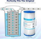 Membrane Solutions 5 Micron Pleated Water Filter Home 10"x4.5" Whole House - Image 2