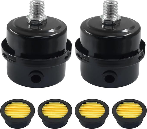 2 Pcs Air Compressor Silencer, 1/4 Inch Thread Intake Filter Muffler, 12.5 mm - Image 2