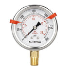 0 to 300 Psi Pressure Gauge, Glycerin Liquid Filled, 2.5 inch Dial, 1/4" NPT - Image 8