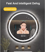 Vanity Mirror Round Illuminated LED Bathroom Mirror - Image 2