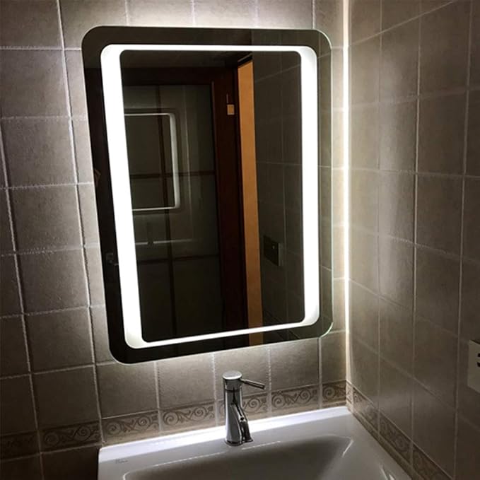 LED Bathroom Mirror with Lights Sensor Switch Illuminated Bathroom Mirror with - Image 4