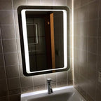 LED Bathroom Mirror with Lights Sensor Switch Illuminated Bathroom Mirror with - Image 4