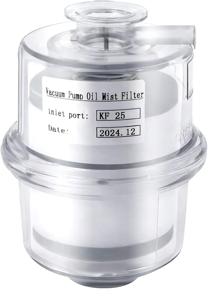 KF25 Oil Mist Filter for Vacuum Pump, 95% Filtration Efficiency PC Fume by NIENIEE