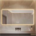 Bathroom Mirror with LED Lights，Smart Illuminated LED Bathroom by ZXCASDF