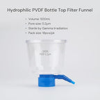 Pack of 18 Diposable Bottle Top Filter 500mL 0.2μm PVDF Hydrophilic Membrane - Image 2