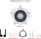 HDBUBALUS Motorcycle Air Filter Air Cleaner Intake System Cleaner Fit - Image 6