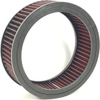 Round Washable Air Filter Cleaner Red Element Replacement Filter Flow Kit - Image 2