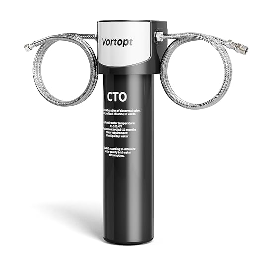 Vortopt Under Sink Water Filter System, Kitchen Sink Water Filter, NSF/ANSI 42 by Vortopt