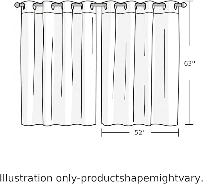 2 Panel Kitchen Cafe Curtains, Desert Sand Camel Sunlight Filtering Nature Air - Image 9