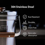 Vatya Stainless Steel Kitchen Compost Bin - Image 2