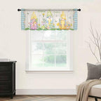 Easter Sheer Valances for Windows 54"x18", Light Filtering Kitchen Curtains - Image 9