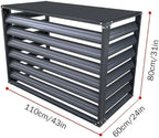 Outdoor Privacy Screen, Metal Air Conditioner Fence Cover - Image 4