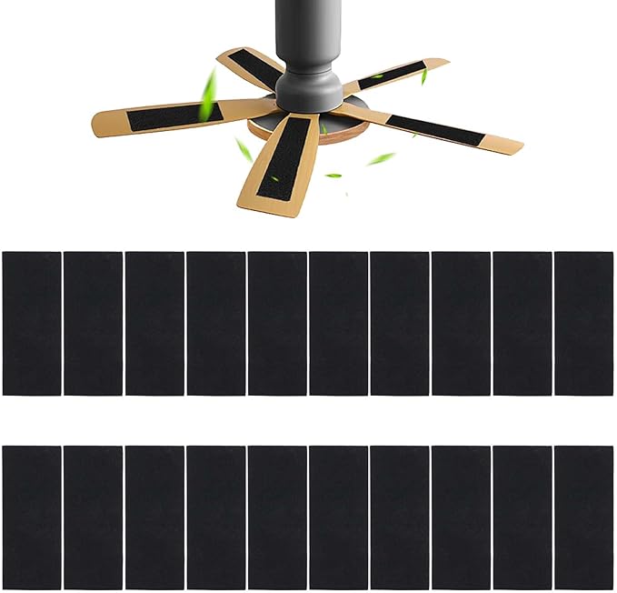 20 Pcs Ceiling Fan Filters for Blades, Fan Air Purifier Pads by Zejoot