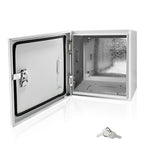 Electrical Box 12 x 12 x 6 Inch Indoor Outdoor Electrical Enclosure Box Steel by Fsehyue
