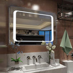 LED Bathroom Mirror with Lights Sensor Switch Illuminated Bathroom Mirror with - Image 9