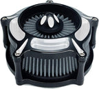 Air Filter Intake Motorcycle Turbine Cleaner Kit Cnc Cut Chrome - Image 2