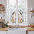 Easter Bunny Kitchen Tier Curtains 45 Inch Long 2 Panel Set, Rod Pocket Short by Unknown