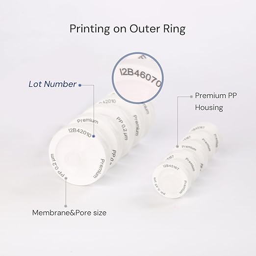 100 Pack PP Syringe Filter Lab Filters 0.2μm Pore Size 25mm Diameter - Image 4