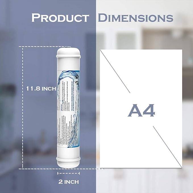 2 Pack Inline Water Filter 1/4" Quick-Connect Replacement Cartridge Inline - Image 5
