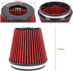 Universal 6" 152mm igh-Flow Air Filter, Reusable Cone Cold Air Intake, High - Image 2
