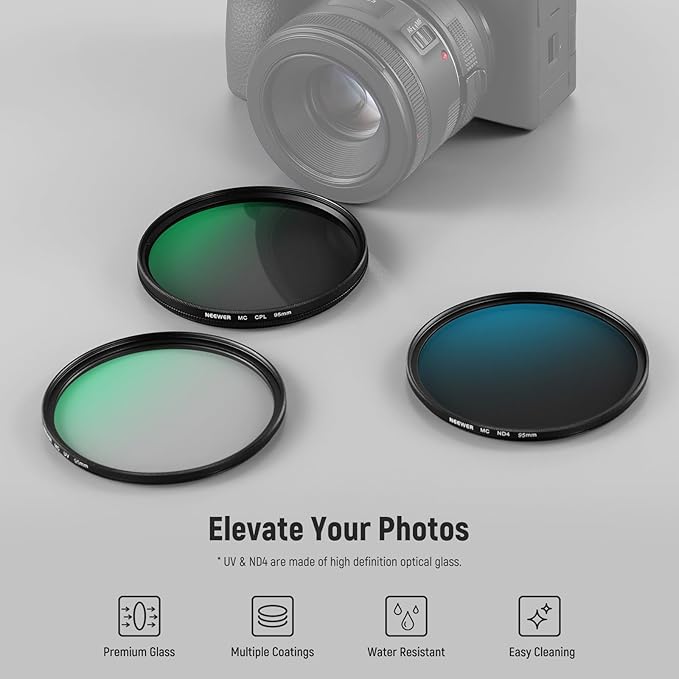 NEEWER 95mm UV CPL ND Lens Filter Kit - Image 2