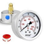 0-160 Psi Glycerin Liquid Filled Low Pressure Gauge, 2.5" Dial Size, 1/4" G by BPSSDI