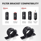 EVIL ENERGY 60MM Fuel Filter Mounting Bracket, Fuel Pump Clamp Holder 2PCS - Image 2