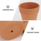 Veemoon 5pcs Red Clay Succulent Flower Pots - Image 8