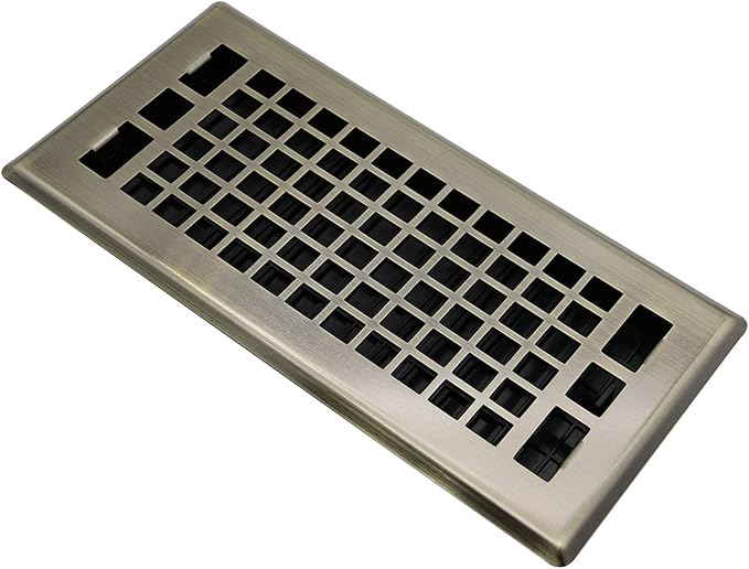 Floor Air Vent 4X10 Inch Heavy Duty Walkable Steel Floor Register Bronze Color by JATOHOME