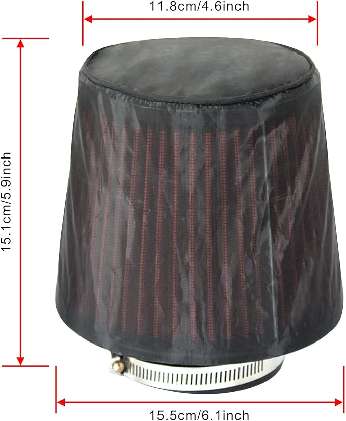 TOMALL Air Filter Wrap for Car Air Intake Filter Protective Cover Dustproof - Image 2