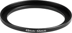 49-55mm Metal Step-Up Ring Adapter Compatible - Image 3