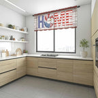 4th of July Sheer Valances for Windows 42"x18", Light Filtering Kitchen - Image 6