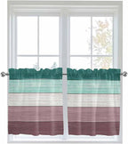 Retro Farm Woodcuts Texture Window Valance Curtains, 2 Panel - Image 5