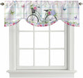 Spring Tie Up Valance Curtains for Windows, Kitchen Curtains Window Shades by Unknown