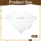 100 Pcs Fryer Oil Filter, 10 inch Non-Woven Cooking Oil Filters, Maple Syrup - Image 2
