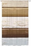 Sheer Curtains 84 Inches Long, Wood Grain Brown Semi Sheer Curtains Light by Unknown