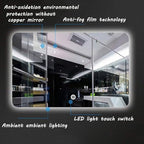 600 x 800mm LED Wall Mounted Bathroom Mirror - Image 6