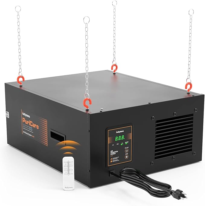 Purisystems Air Filtration System 3-Speed Remote, Built-in Ionizer, PuriCare by PURISYSTEMS