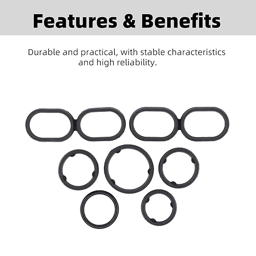 Engine Oil Filter Housing O Ring Seal Kit 68191356AA Replacement - Image 2