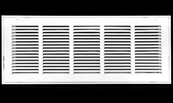 HVAC Premium 25 x 6 Duct Opening Steel Return Air Filter Grille, by HVACPremium