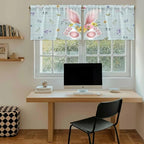 Easter Kitchen Tier Curtains 36 Inch Long 2 Panel Set, Rod Pocket Half Window - Image 6